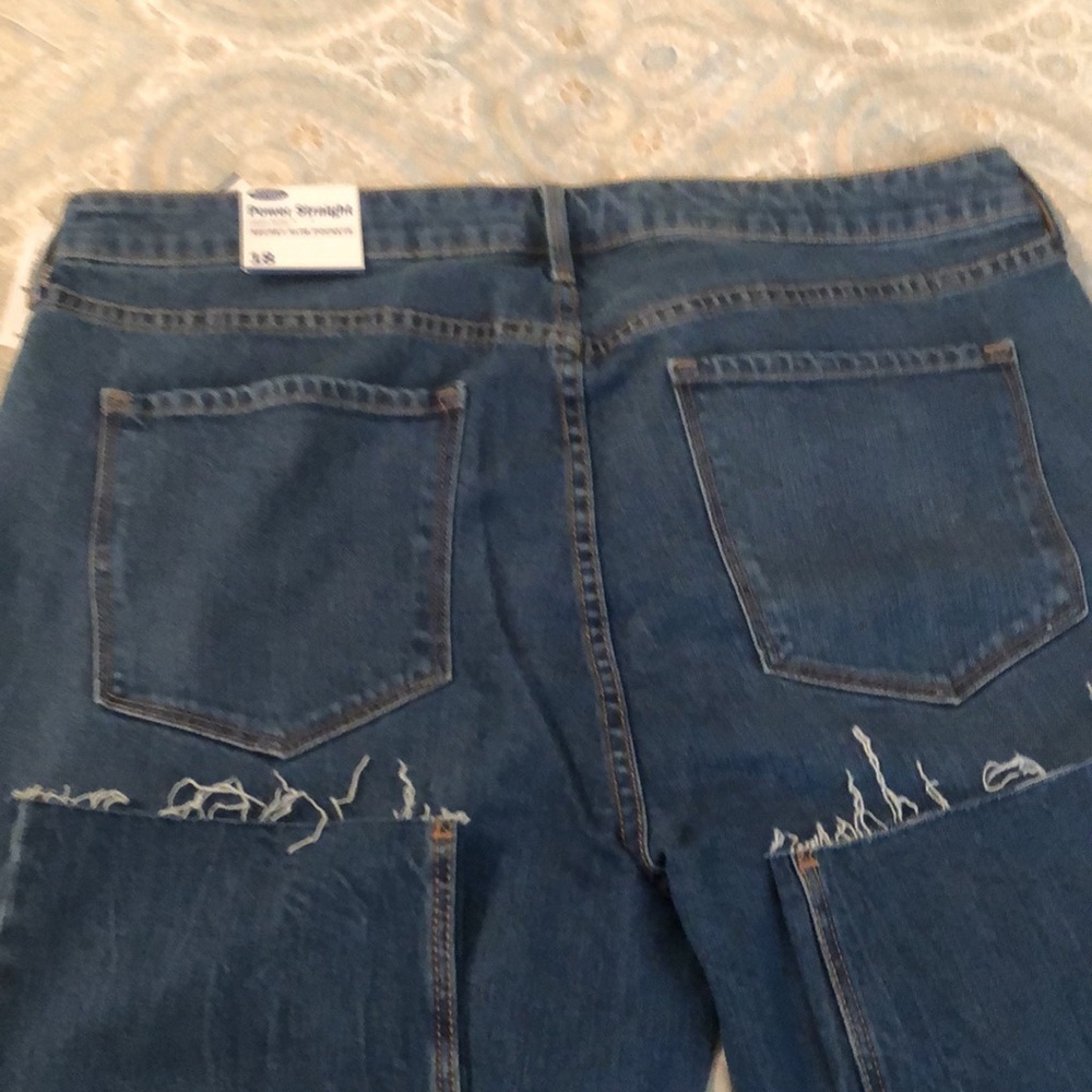 Old Navy Power Straight High Rise Ankle Length Jeans. Size 18. NWT - Picture 3 of 5
